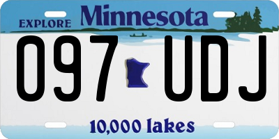 MN license plate 097UDJ