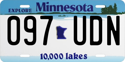MN license plate 097UDN