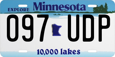 MN license plate 097UDP