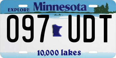 MN license plate 097UDT