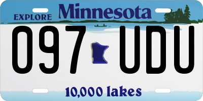 MN license plate 097UDU