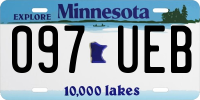 MN license plate 097UEB