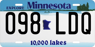 MN license plate 098LDQ