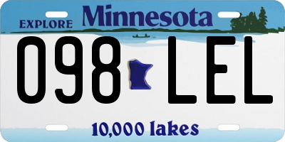 MN license plate 098LEL