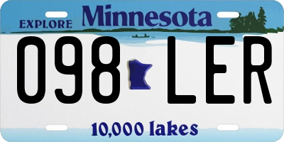 MN license plate 098LER