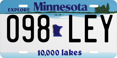 MN license plate 098LEY