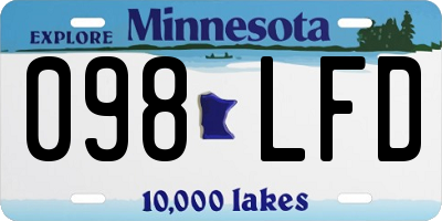 MN license plate 098LFD