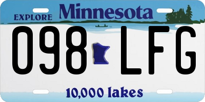 MN license plate 098LFG