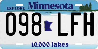 MN license plate 098LFH