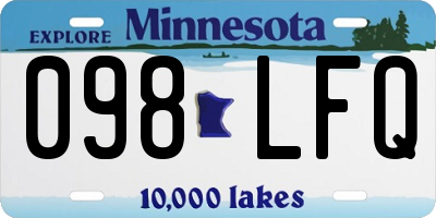 MN license plate 098LFQ