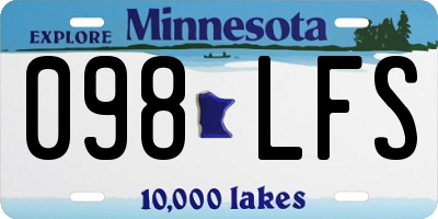 MN license plate 098LFS