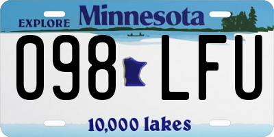 MN license plate 098LFU