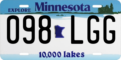 MN license plate 098LGG