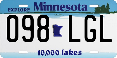 MN license plate 098LGL