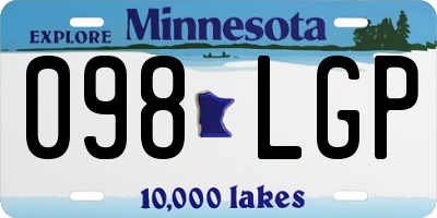 MN license plate 098LGP
