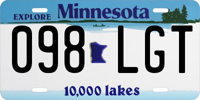 MN license plate 098LGT