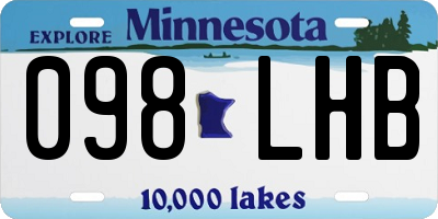 MN license plate 098LHB