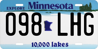 MN license plate 098LHG