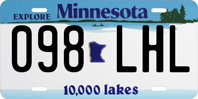 MN license plate 098LHL
