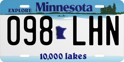 MN license plate 098LHN