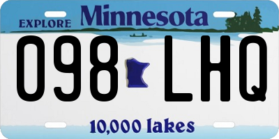 MN license plate 098LHQ