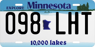 MN license plate 098LHT