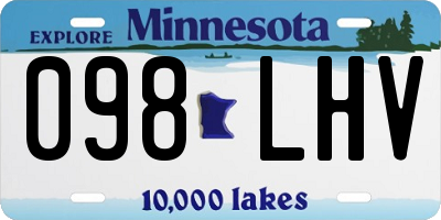 MN license plate 098LHV