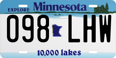 MN license plate 098LHW