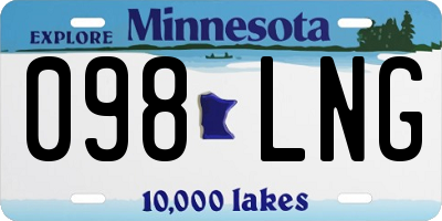 MN license plate 098LNG
