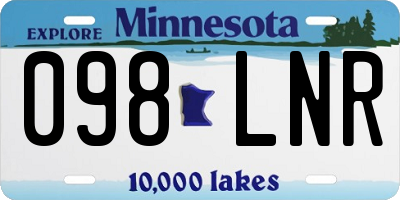 MN license plate 098LNR