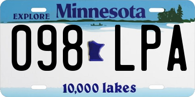 MN license plate 098LPA