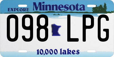 MN license plate 098LPG