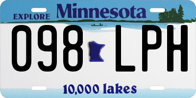 MN license plate 098LPH