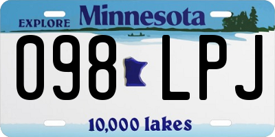 MN license plate 098LPJ