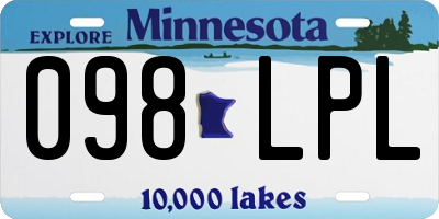 MN license plate 098LPL