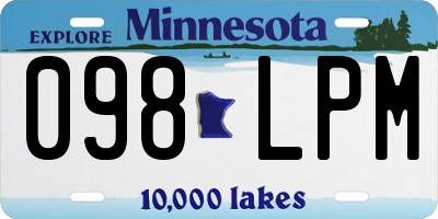 MN license plate 098LPM