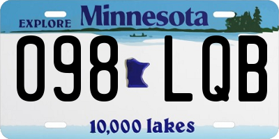 MN license plate 098LQB