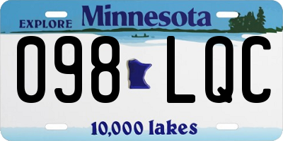 MN license plate 098LQC