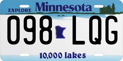 MN license plate 098LQG