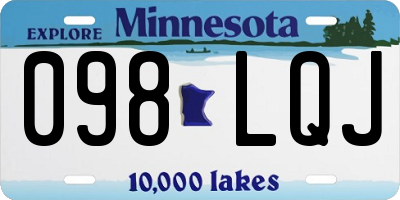 MN license plate 098LQJ