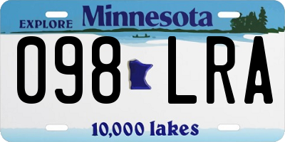 MN license plate 098LRA