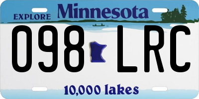 MN license plate 098LRC