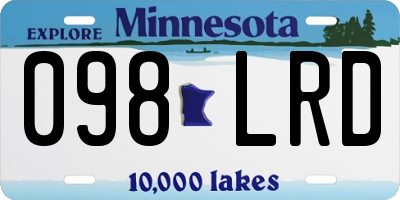 MN license plate 098LRD