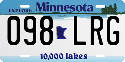 MN license plate 098LRG