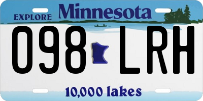 MN license plate 098LRH