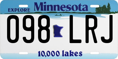 MN license plate 098LRJ