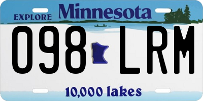 MN license plate 098LRM