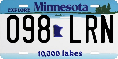 MN license plate 098LRN