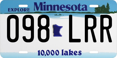 MN license plate 098LRR