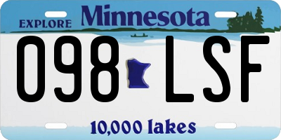 MN license plate 098LSF